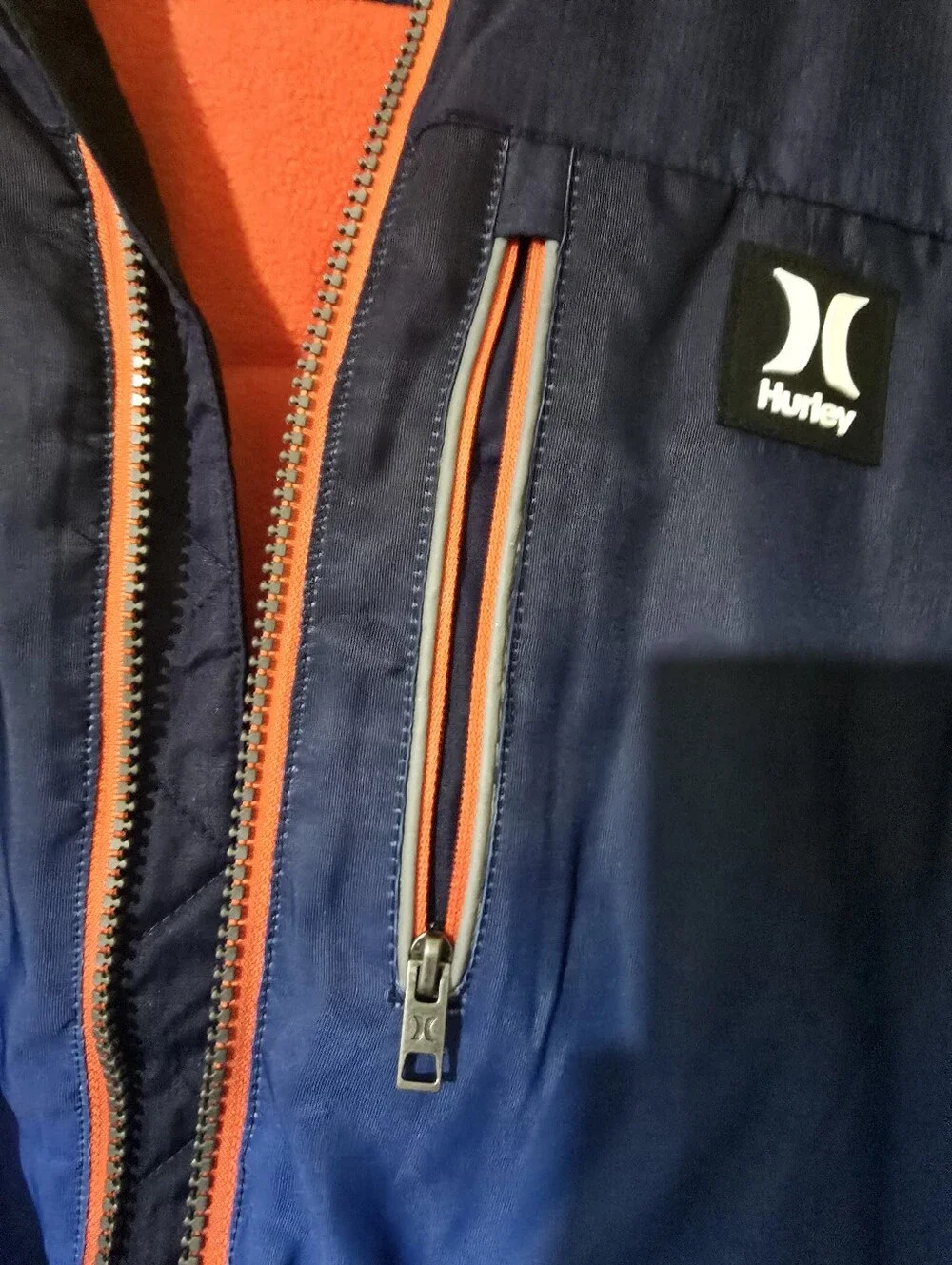 Hurley Boys Ombre Navy to Light Blue Hooded Coat